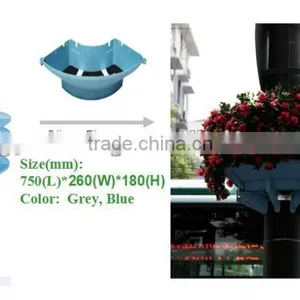 Plastic Flower Pots for Lamp Pole Greening Pots , Planters for Light Pole Decoration Planter thumbnail-2