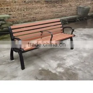 Wooden Cast Iron Park Bench thumbnail-6