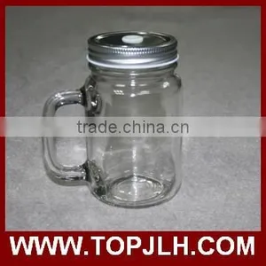 430 ml Creative Juice Drinking Mug Glass Mason Jar thumbnail-5