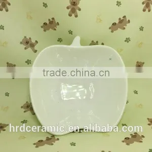 Stocked Apple Shape Porcelain Food Dish/soap Dish/salad Bowl thumbnail-2