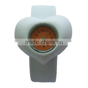 Heart Shape Silicone Slap Watch thumbnail-1