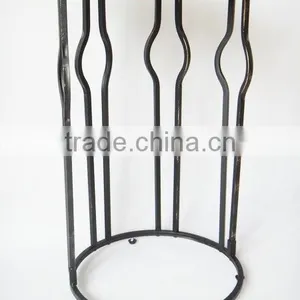 RH-4735 Gramercy Metal Sofa Side Table Wood Top Round Table thumbnail-3