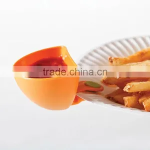 4 PCS Set Plastic Dip Clip Colorful Bowl Clip Mini Plate Sauce Clip thumbnail-6