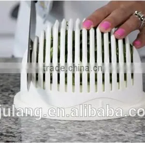 2017New Design Fruit Vegetable Plastic Salad Slicer Cutter Salad Maker Bowl /plastic Salad Cutter Bowl thumbnail-4