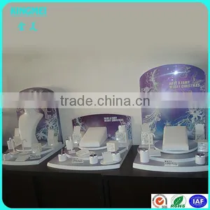 Pop Pink Acrylic Cosmetic Stands Display With Led Lighting Box,cosmetic Display Stand thumbnail-5