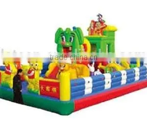 HOT!!! New Design and Arrival Commercial Inflatable Bouncer With Slide thumbnail-1