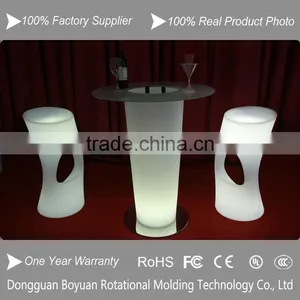 Led Lighting Luminous Ice Bucket , Fashion Outdoor Led Furniture LED Cocktail Table for LED Event Lighting thumbnail-1