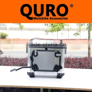 QURO Motorcycle Side Box 45/33L/31L , Coated Black, Aluminum, MOTORCYCLE TRUNK thumbnail-5