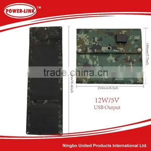 12W 5V UBS Output Foldable Mono Silicon Solar Panel Mobile Solar Portable Type Phone Charging thumbnail-3