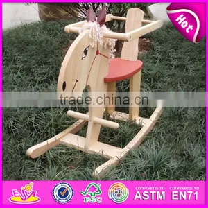 2015 New Promotional Wooden Horse Toys,Educational Fun Craft Rocking Horse,Cool and Excellent Workmanship Ride on Toy WJ276254 thumbnail-1