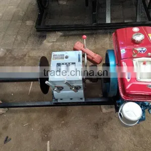 100M Steel Wire Rop Cable Winch Machine Made in China/ 3T Gasoline Engine Cable Winch thumbnail-1