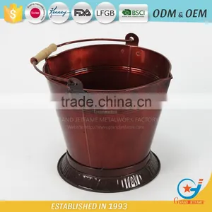 Garden Galvanized or Iron Landscape Pots Planters Landscaping Cheap Flower Potswith Handle thumbnail-2