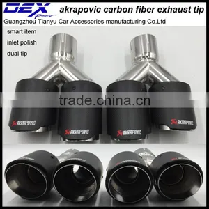 Auto Exhaust Carbon Fiber Tip Akrapovic Muffler thumbnail-3