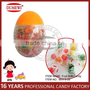 Fruit Flavor Soft Candy/ Fruit Flavor Cystal Candy in Egg Jar thumbnail-1