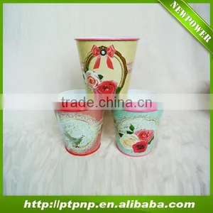 Newest Metal Valentine Flower Pot for Decoration thumbnail-1