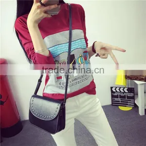 OEM China Wholesale Lady Tops Brand Fashion T-shirt for Women thumbnail-6