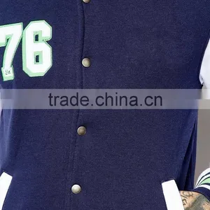 Contrast Sleeve Varsity Jacket thumbnail-3