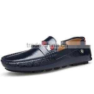 High Quality Cow Leather Casual Shoes Sample Fashion for Men, Adults Casual Peas Shoes Made in China Factory thumbnail-1