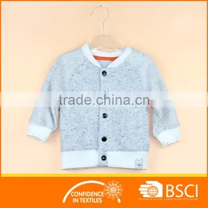 Infant Baby Jacket Melange Grey Fancy Snaps Outfit Clothing thumbnail-1