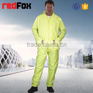 Fashion Design Long Sleeve Rubber Rain Coat With Hoods thumbnail-1