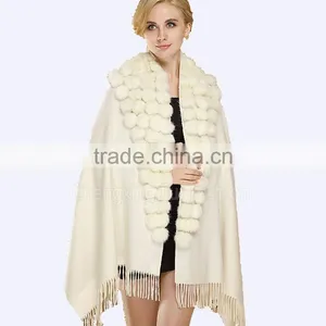 CX-B-P-68A Pure Color Scarfs Pashmina Cashmere thumbnail-3