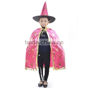 Children's Show Cosplay Costume Halloween Costume Magician Witch Star Cloak for Party Supplies thumbnail-6