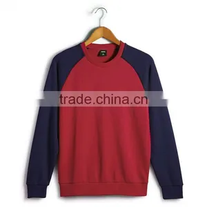 Blank Sweater Without Hood Contrast Color Men Pullover Sweater thumbnail-2
