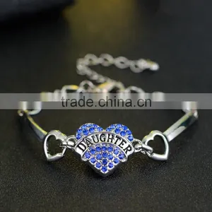 2016 Love Family Member Bracelet Zinc Alloy Heart Bracelet for Dear Aunt Bracelet Free Sample thumbnail-6