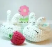 White Rabbit Shape Shoes For Baby Cute Knitted Soft Shoes Infant Newborn Shoes thumbnail-1