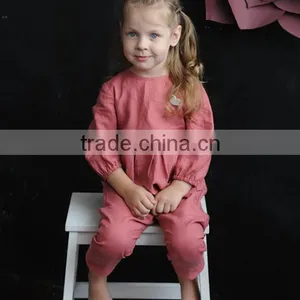 Children's Jumpsuit Linen Overalls Baby Romper Best Selling Products 2017 In USA thumbnail-1