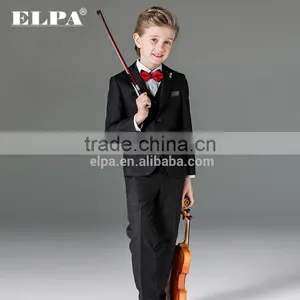 ELPA NXB0075 Designer 3 Piece Fancy Tailor Made Slimming Black Red Boys Suits thumbnail-2