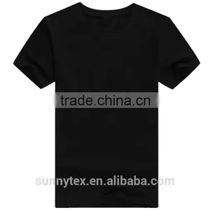2017 New Design Black 100% Cotton T-shirt Manufacture thumbnail-1