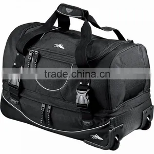 High Sierra 22" Carry-On Rolling Duffel Bag - Has a Drop-bottom Lower Compartment for Shoes and Clothes and Comes With Your Logo thumbnail-6