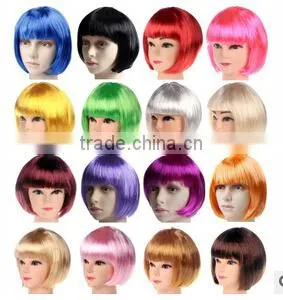 Walson 2015 Bob Wig Fancy Dress Costume 20s 50s Short Fringe Style Cosplay Party Hair Womens thumbnail-1