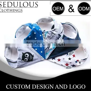 4 Piece Pack Unisex Organic Cotton Triangle Baby Bandana Drool Bibs thumbnail-3