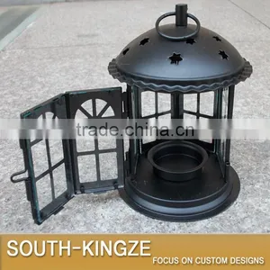 Black/White Iron Menorah/Candle Holder thumbnail-4