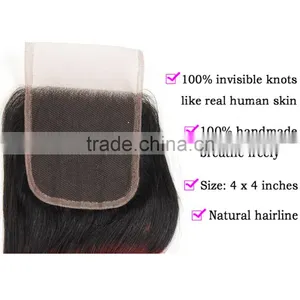 8A Grade Body Wave 4X4 1B/ 99J Ombre Lace Closure 100% Ombre Peruvian Human Hair Extension thumbnail-5