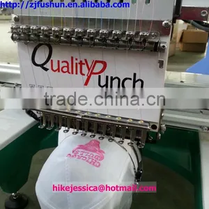 Fushun 1201 12needles Single Head Flat and Cap and t Shirt Computerized Embroidery Machine thumbnail-3
