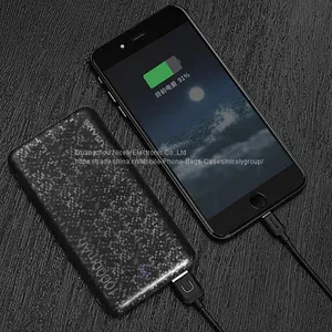 Power Bank for Xiaomi Mi,USAMS Mosaic Ultra Slim 10000mAh Powerbank for IPhone 4 5 6 7 SE Samsung thumbnail-4