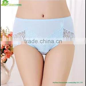 High Quality Newest Women Bamboo Fiber Underwear Girl Lace Boyshort Ladies Hipster Women Bamboo Underwear Panties thumbnail-2