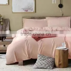 2017 New Style Kinds of Solid Colors Fitsheet Bedding Set 4Pcs thumbnail-1