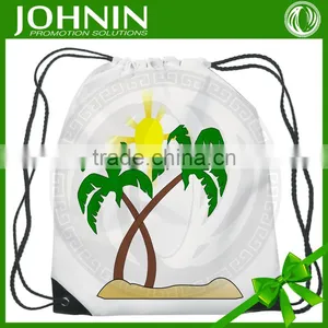 Hot Selling Fast Delivery Custom Logo on Nylon Drawstring Beach Bag thumbnail-2