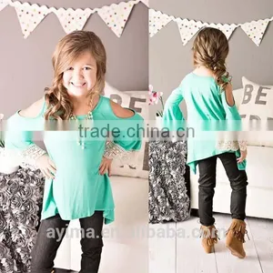 Wholesale Children Clothing Usa Crochet Long Sleeve Open Shoulder Design Children Clothing 2016 thumbnail-2