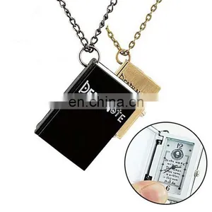 2017 Unique Death Note Notebook Pendant Necklace Pocket Watch Death Notebook Watch thumbnail-1