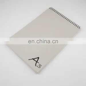 150gsm 60sheets Peforated Wire Bound Grey Hard Cover A3 Sketch Pad thumbnail-3