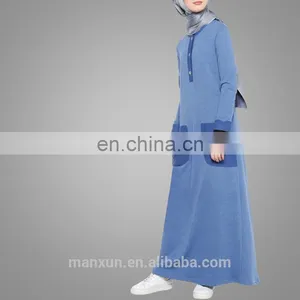Muslim Women Maxi Design and Casual Dress Type Long Sleeve Maxi Dress Islamic Clothing thumbnail-3