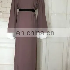Islamic Clothing Turkish Long Sleeve Islamic Fashion Long Dress Women's Clothing(Mu052004) thumbnail-3