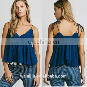 Woman Babydoll Open Bra Top Design Fashion Embroidered Cami thumbnail-2