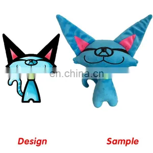 Manufacturer Custom Stuffed Animals Cat Pillow Toys Kids Animal Plush Cat Toy thumbnail-4