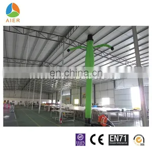 Green Air Dancer,mini Inflatable Sky Air Dancer/ Dancing Man With LED Light thumbnail-1